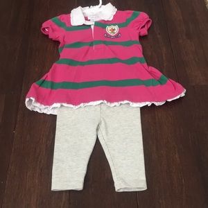 Ralph Lauren Top and leggings size 6 Months